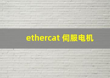 ethercat 伺服电机